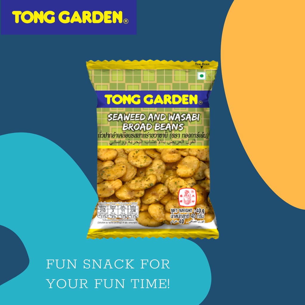 Tong Garden - Đậu trắng vị rong biển và mù tạt 40g