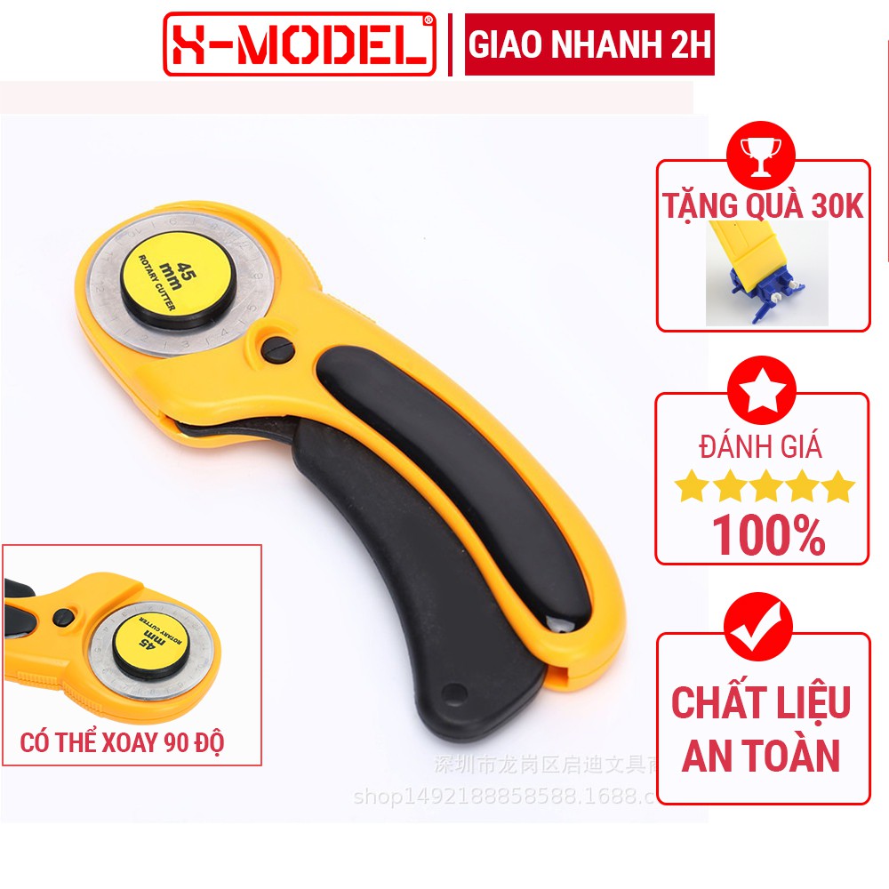Dao cắt lưỡi tròn đa năng dụng cụ làm mô hình gundam XM45 phụ kiện XMODEL lưỡi thép không rỉ, khóa bấm cố định