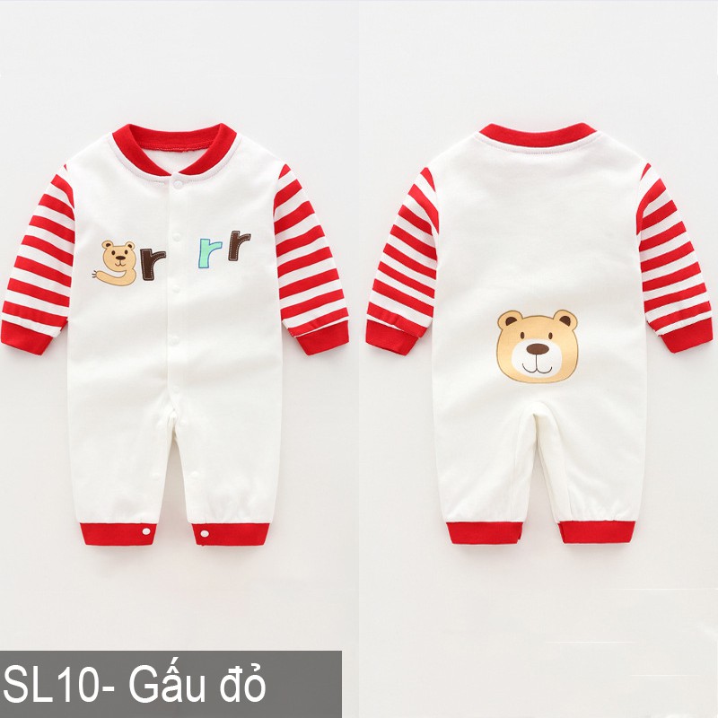 Body cotton dài tay Áo liền quần cho bé trai bé gái Hàng Quảng châu xuất Nhật SL10