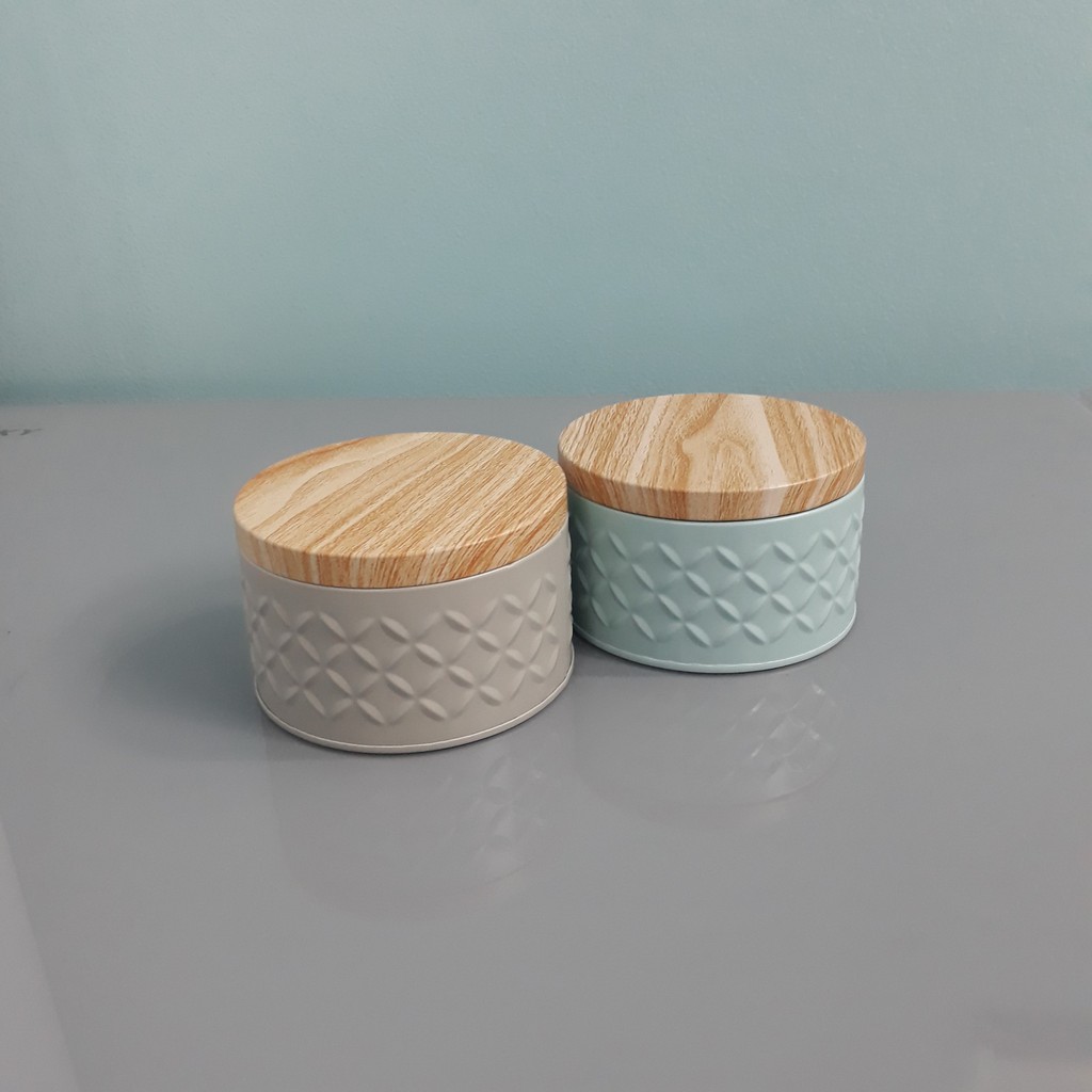 Hộp thiếc tròn mini