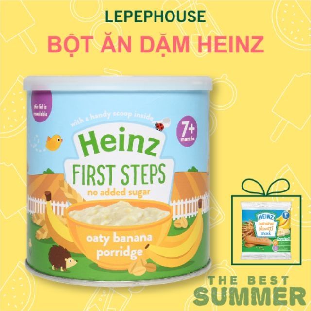 [Mua 1 tặng 1 bánh] BỘT ĂN DẶM HEINZ LON VỊ MẶN 240GR