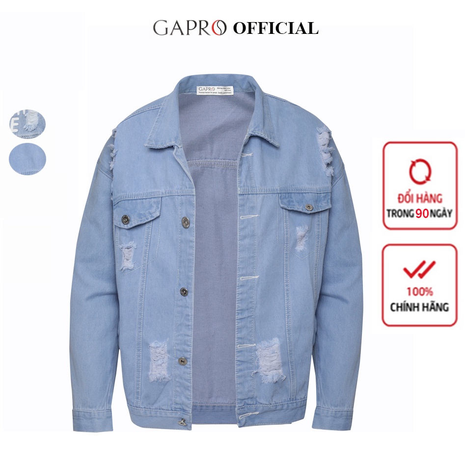 Áo khoác jean nam thời trang cao cấp Gapro fashion AKJ014