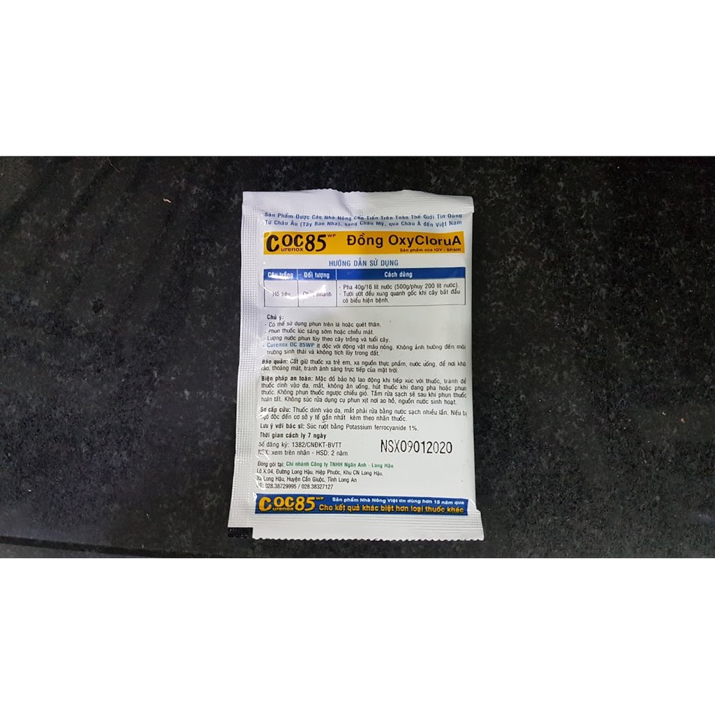 Thuốc trừ bệnh cây trồng Coc 85 urenox  gói 20g=13k dung cho hoa lan cây cảnh...sản phẩm của nhà nông