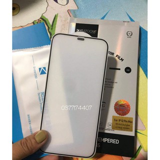 Kính cường lực Kuzoom 9D cho iPhone 12 Mini, 12, 12 Pro, 12 Pro Max Full màn hình siêu chịu lực ( Full Box )