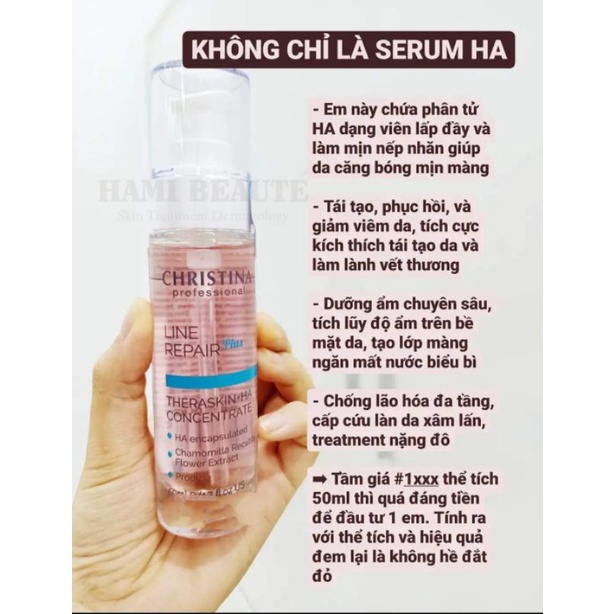 50ml Tinh chất cấp nước HA line repair christina