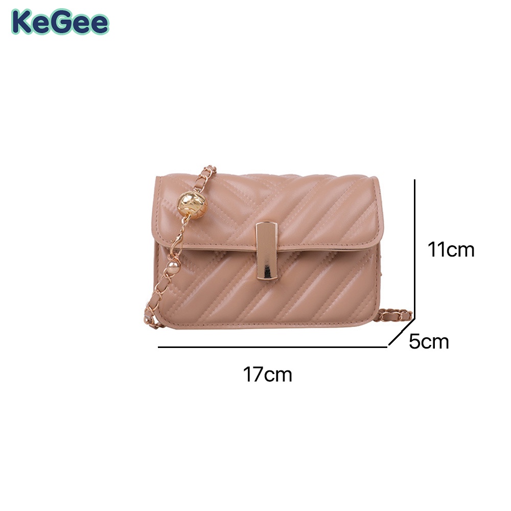 Túi Đeo Chéo Da PU Mini Phong Cách Hàn Quốc Thanh Lịch Dành Cho Nữ