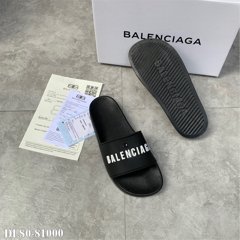 Dép quai ngang BALENCIAGAA có hộp kèm bill- dép nam quai cao su VIP