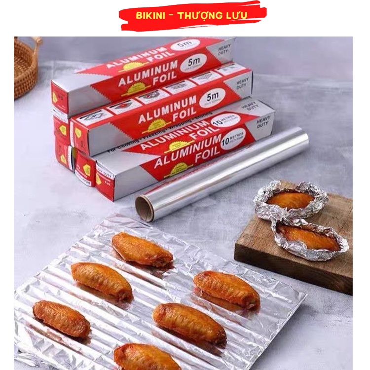 Giấy bạc nướng thịt cá giữ thực phẩm tươi ngon dùng để lót nồi chiên không dầu shop Bikini