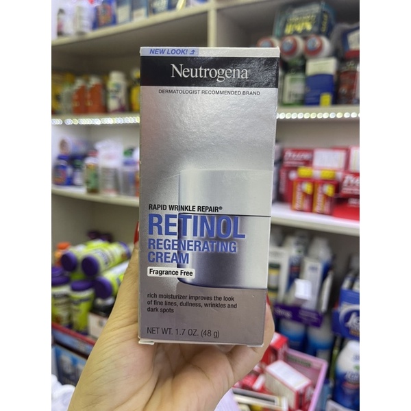 Thanh lý-Kem Neutrogena Retinol chống lão hóa chống nhăn da  NEUTROGENA Rapid Wrinkle Repair Retonol Renegerating Cream
