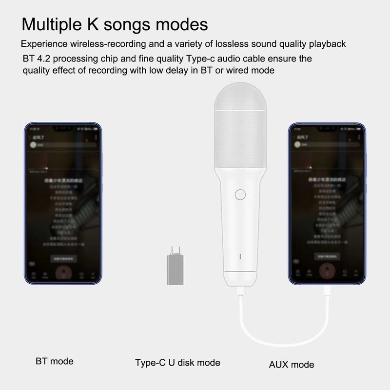 Micro Tích Hợp Loa YMI Kết Nối Bluetooth Không Dây Loại C Cho Karaoke Gia Đình