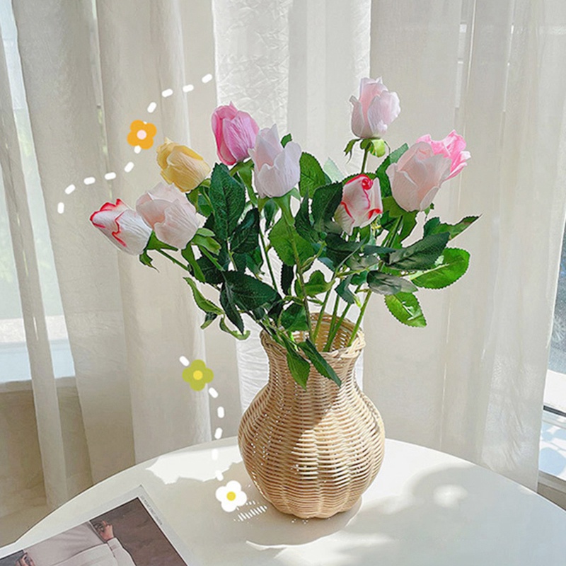 Hoa Hồng Giả Trang Trí Nhà Cửa Đẹp Mắt