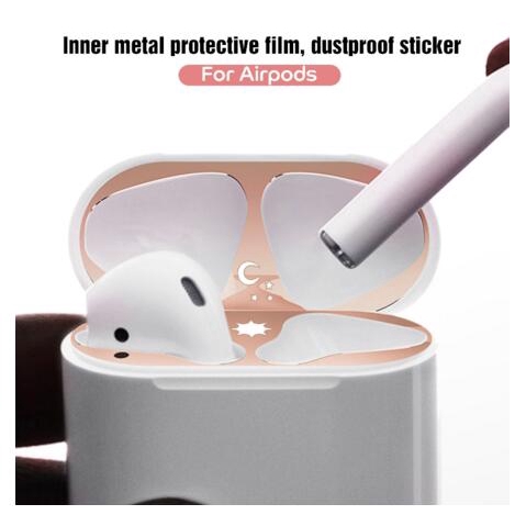 Miếng dán chống bụi cho hộp tai nghe Airpods 1 2
