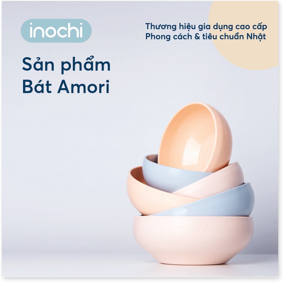 [Tặng Quà]Bát nhựa Inochi Amori ăn dặm cho bé ăn cơm chịu nhiệt chịu nhiệt 415ml BAN415 (1 chiếc)