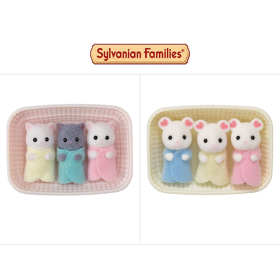 Đồ Chơi Sylvanian Families Bộ Các Em Bé Sinh Ba Baby Triplets Nhiều Mẫu