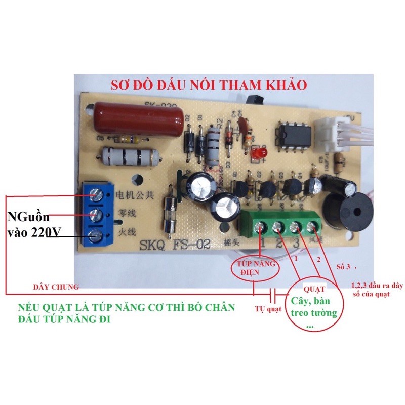 Bộ Mạch Điều Khiển Quạt Đa Năng Từ Xa