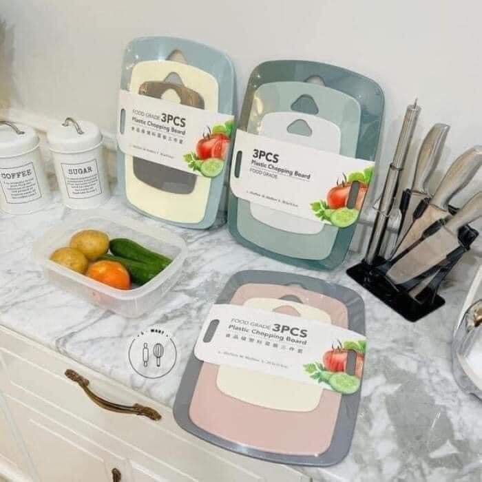 Set 3 thớt eco kháng khuẩn