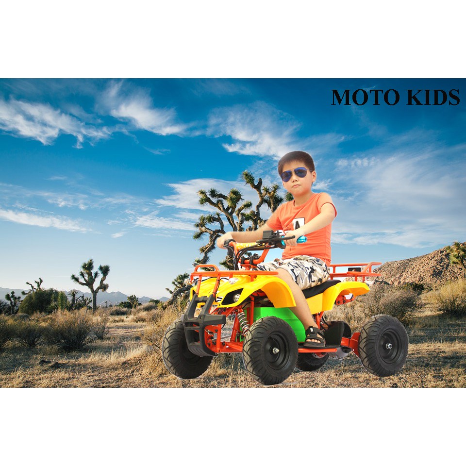 Xe ATV 36 V - 500W, xe địa hình bốn bánh, đi biển, led 7 màu