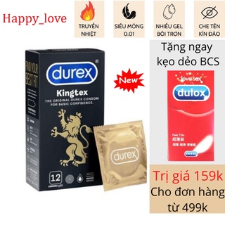 Bao cao su Durex Kingtex hàng mơí date 2025 che tên kín đáo