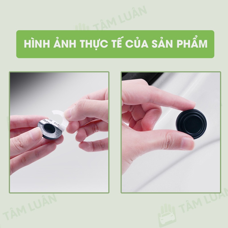 Nút giảm chấn đóng cửa ô tô cao su giảm lực đóng, phụ kiện oto Tâm Luân