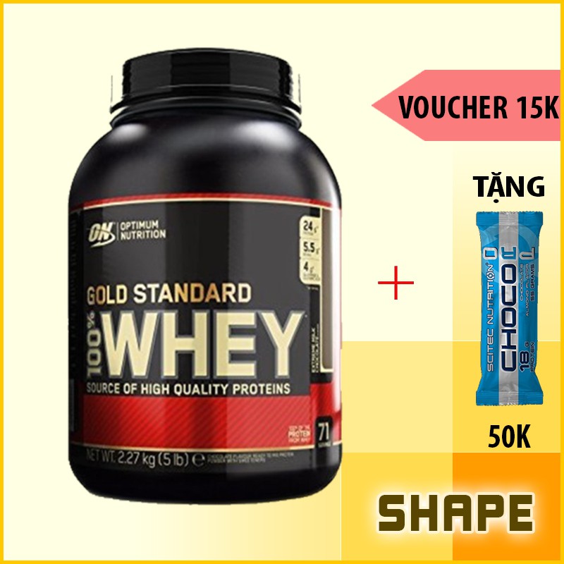 WHEY PROTEIN | Sữa Tăng Cơ Bắp | On Gold Standard 100% Whey 5Lbs (2.3Kg) - Chính Hãng Tại Shape Store