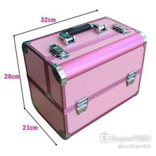 Cốp Nhôm Size Lớn Để Vừa Máy Hơ - Đựng Đồ Nail - Trang Điểm - Makeup