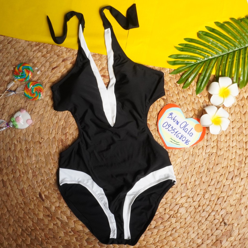🌸[FREESHIP]🌸 Đồ bơi 1 mảnh cổ chữ v, khoét eo tinh tế, sexy, cực hot 2021 | BigBuy360 - bigbuy360.vn