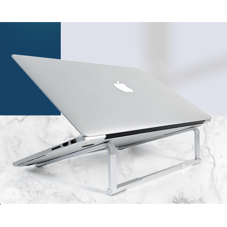 Kệ tản nhiệt kiêm giá đỡ laptop nhôm gấp gọn chắc chắn dạng tam giác SJZJ009.