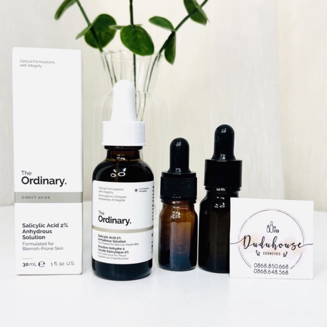 Tinh Chất The Ordinary Salicylic Acid 2% Anhydrous Solution 30ml Dành Cho Da Mụn 30ml