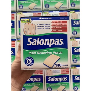 Miếng Dán Salonpas Pain Relieving Patch - Hộp 140 miếng (7 gói)