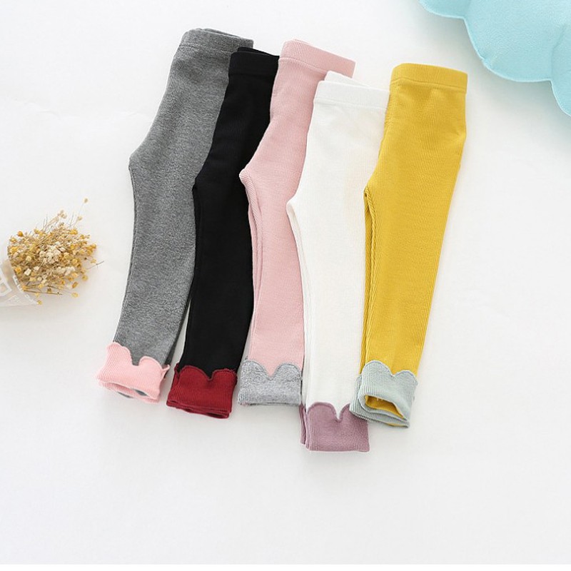 Quần Legging ôm co giãn nhiều màu dễ thương cho bé gái