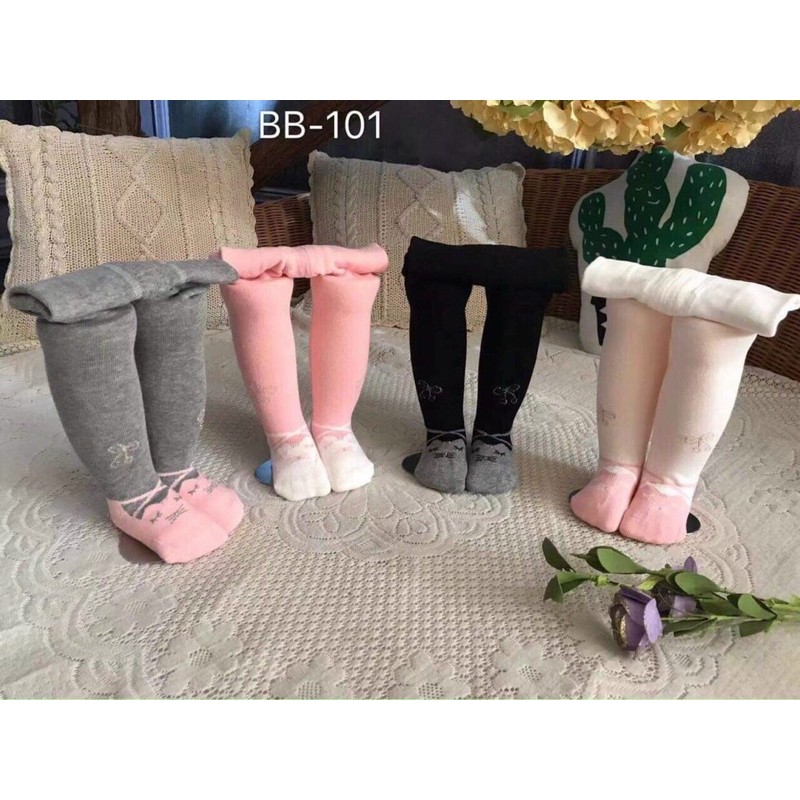 Quần tất cho bé gái Quảng Châu , quần legging dài liền bàn cho bé sơ sinh, 0. 1.2.3 tuổi Babysotre88