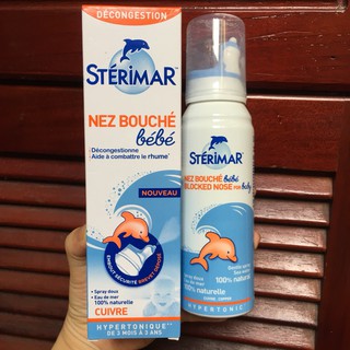 Sterimar kháng viêm, xịt mũi kháng viêm 100ml Pháp cho bé từ 3 tháng