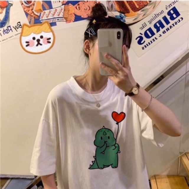 Áo thun khủng long trái tim [Ảnh Thật] giá tận xưởng | BigBuy360 - bigbuy360.vn
