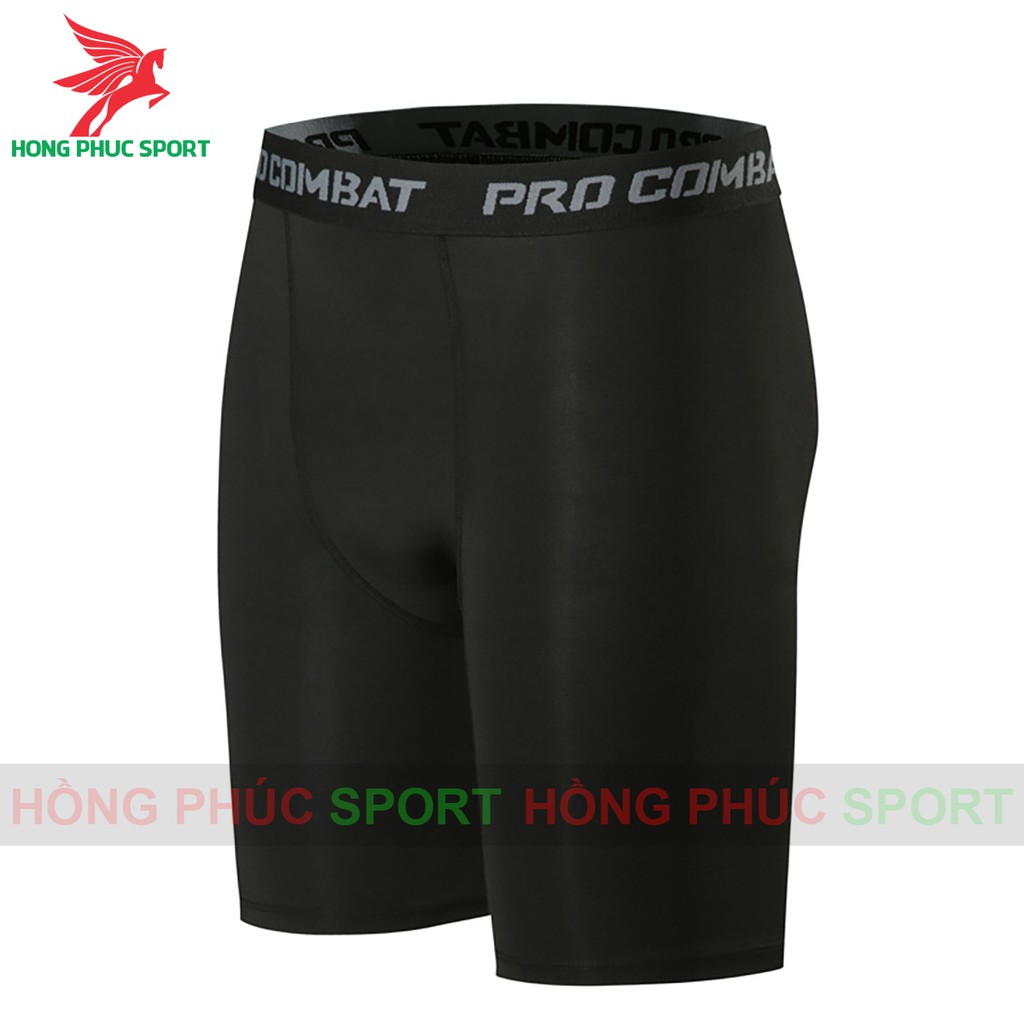 QUẦN GIỮ NHIỆT COMBAT PRO LEGGING NAM DÁNG LỬNG MÀU ĐEN