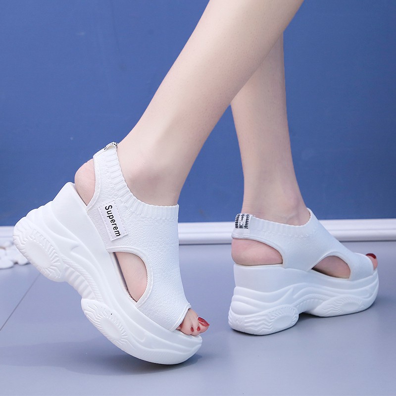 Xăng đan Đế Dày 7cm Có size 35-40 Thời Trang Dành Cho Nữ