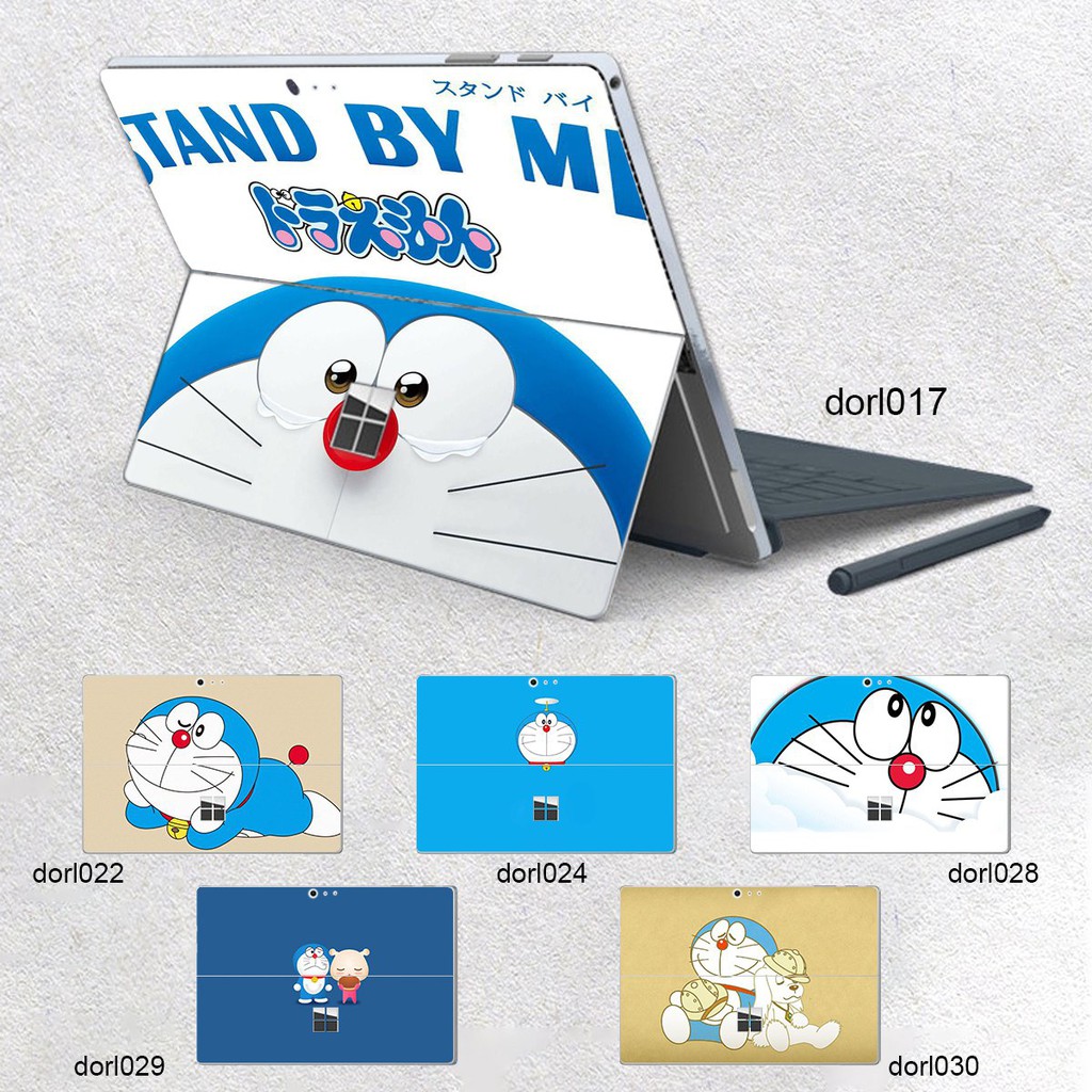 Skin dán hình Doraemon cho Surface Go, Pro 2, Pro 3, Pro 4, Pro 5, Pro 6, Pro 7, Pro X