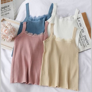Áo len  2 dây cotton dệt kim