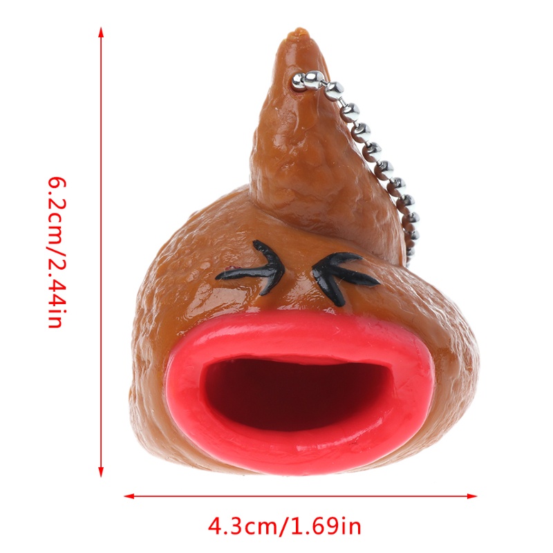 Wmmb Poo Móc Khóa Biểu Tượng Cảm Xúc Vui Nhộn Mới Lạ