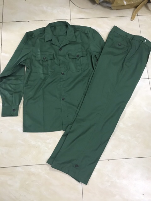 Bộ quần áo lao động màu xanh | BigBuy360 - bigbuy360.vn