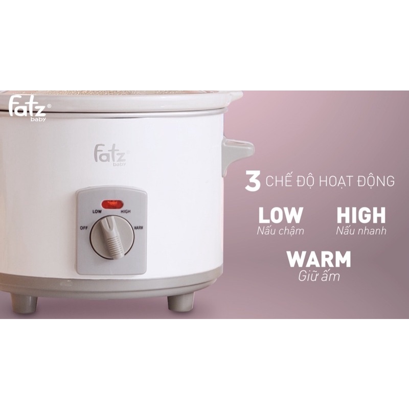 Nồi nấu chậm 1.5L SLOW 1 FatzBaby FB9015MH