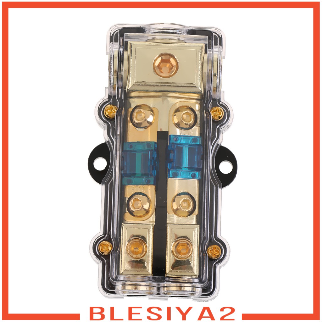 Car Stereo Audio Inline Fuse Holder Distribution Block 4 6 8 Gauge Out