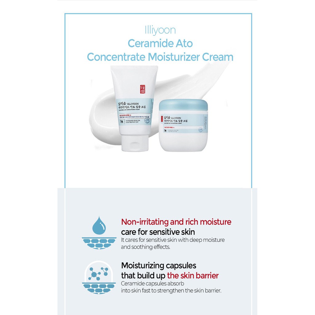 [ 150ml + 30ml ] Illiyoon Ceramide Ato Concentrate Cream Kem | BigBuy360 - bigbuy360.vn