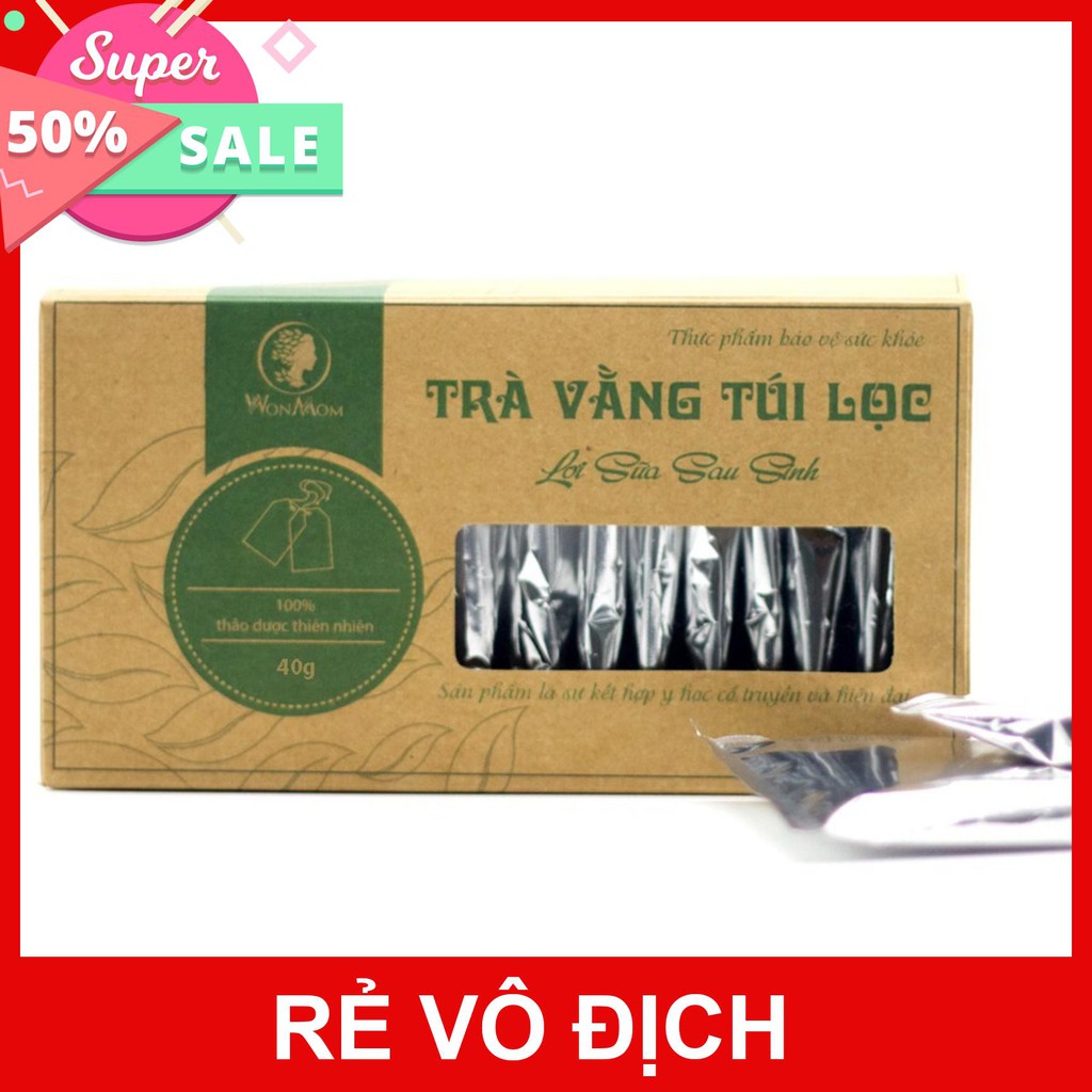 Trà vằng túi lọc lợi sữa cho mẹ sau sinh.