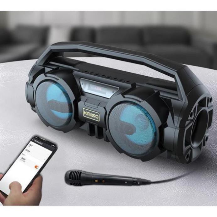 Loa Bluetooth KIMISO KM-S1 - Tặng kèm Mic hát Karaoke - Lỗi đổi mới trong 10 ngày [Bảo Hành 2 Năm]