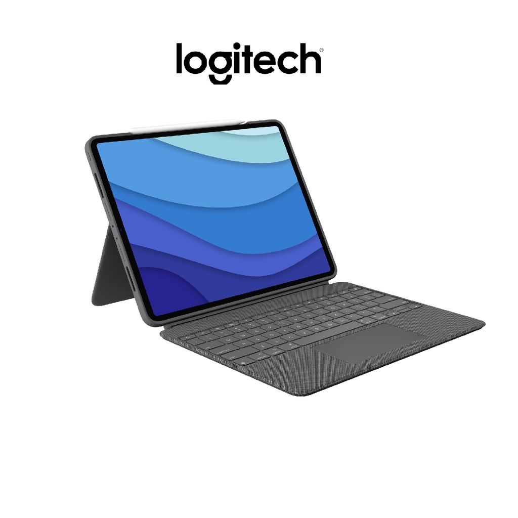 Logitech Combo Touch for Ipad 12,9 (5th), iPad 11inch (1,2,3th), iPad Air 4 (4th) Bao da bàn phím - Có Trackpad