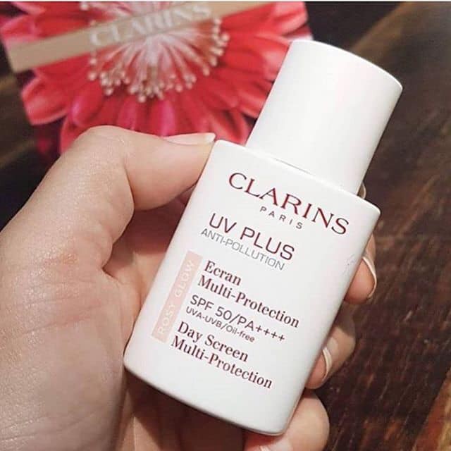 KEM CHỐNG NẮNG CLARINS PARIS UV PLUS ANTI POLLUTION ROSY GLOW 50ML CHÍNH HÃNG - 5329