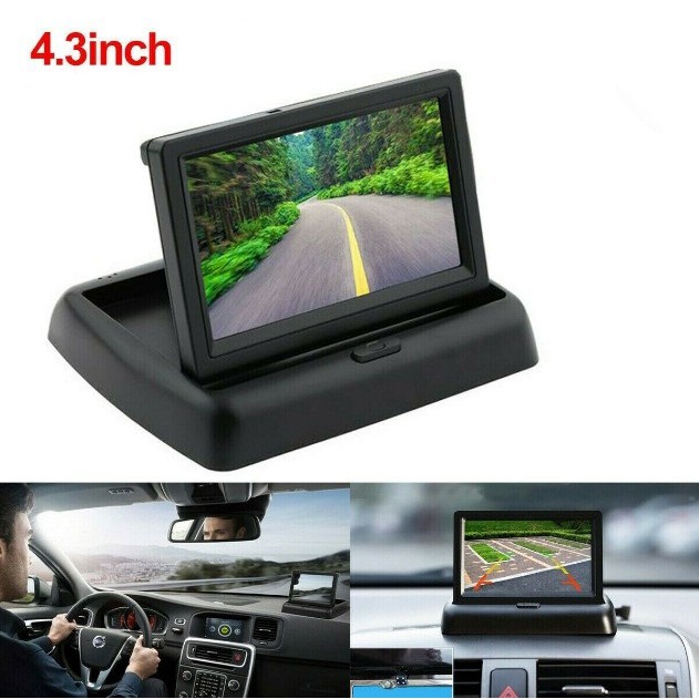 Có Thể Gập Lại 4,3 Inch Chống chói Màu LCD TFT Màn Hình Quan Sát Phía Sau Màn Hình Màn Hình Phía Sau Ô Tô Ngược Tầm Nhìn Ban Đêm Dự Phòng Bộ Camera | BigBuy360 - bigbuy360.vn