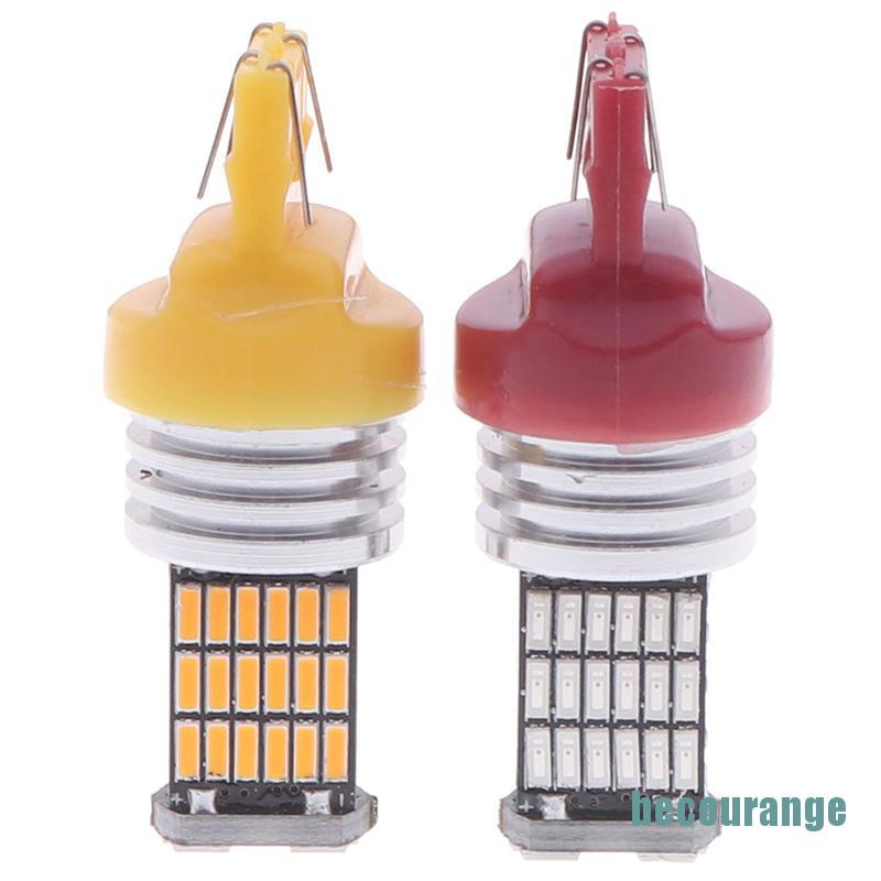 1 Đèn Led Phanh Xe Hơi T20 7443 45-smd 7440 Chất Lượng Cao