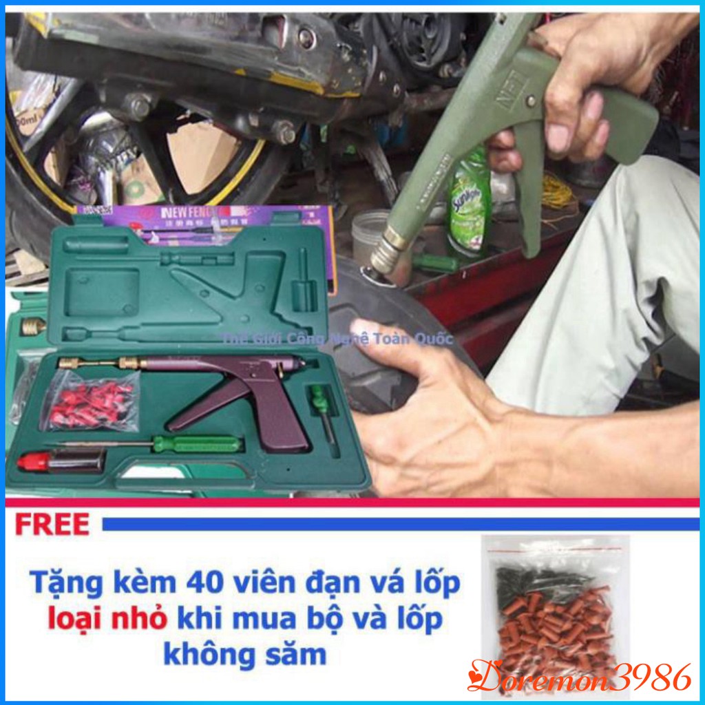 💥[FREE SHIP]💥Bộ vá lốp xe máy không săm xăm Tặng 40 đạn vá lốp Đa Năng Tiện Dụng 💥SIÊU HOT💥