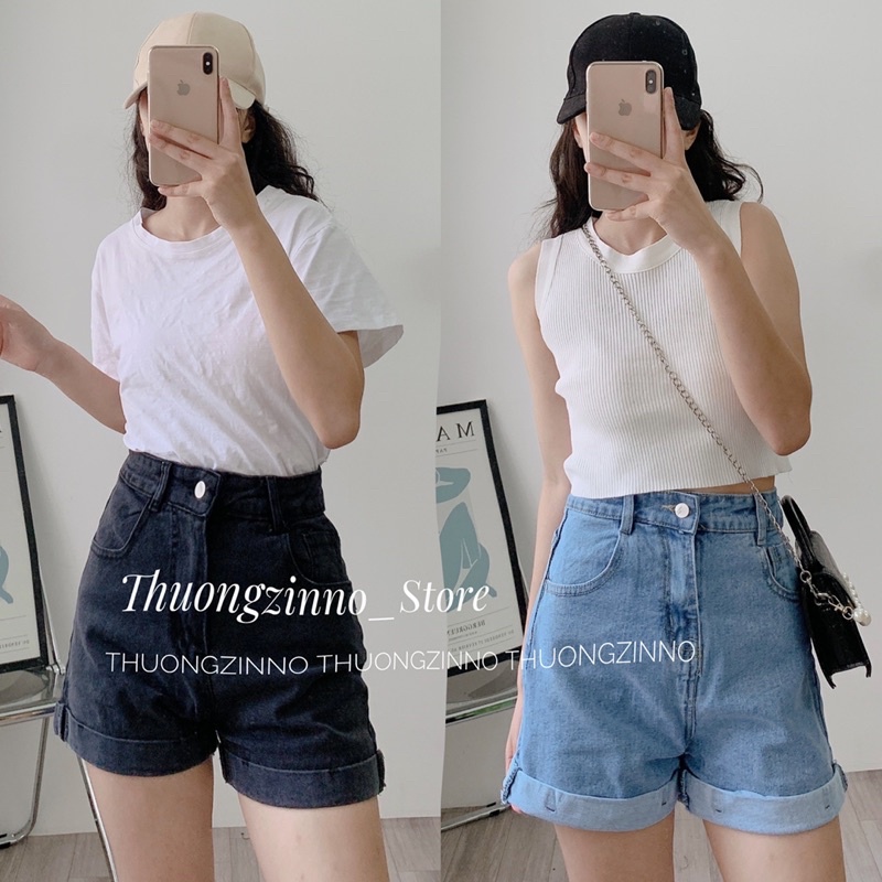 [Ảnh thật/Video]Quần sooc nữ sẵn gấu hàng đẹp chất lượng Quần đùi basic Hàn Quốc